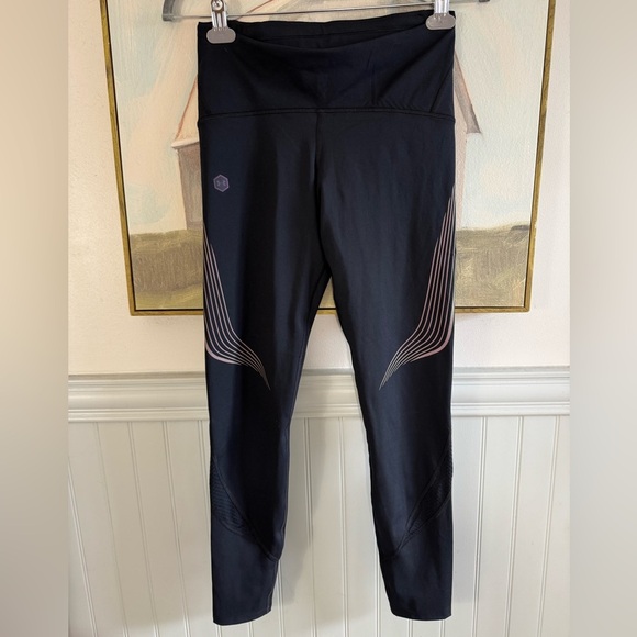 UNDER ARMOUR Leggings W UA Rush Run Stamina Compression Tight Black Size Medium - Picture 3 of 11